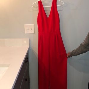 J. Crew Orange backless jumpsuit NWT